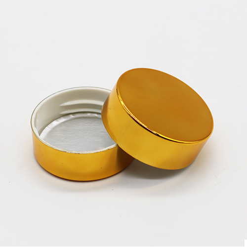 深金电镀喷涂半牙塑料盖